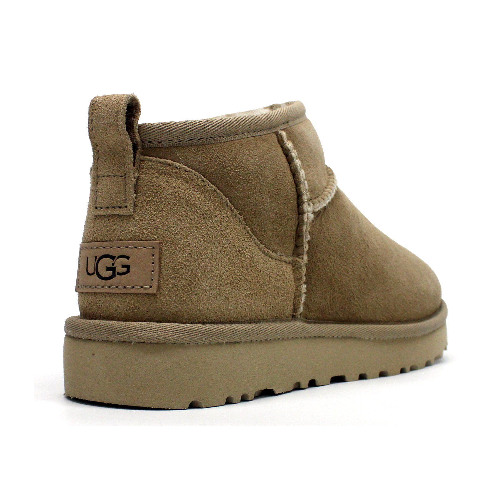 Ugg Classic Ultra Mini 1116109-SAN Suede Womens Boots - Sand - 40#color_sand
