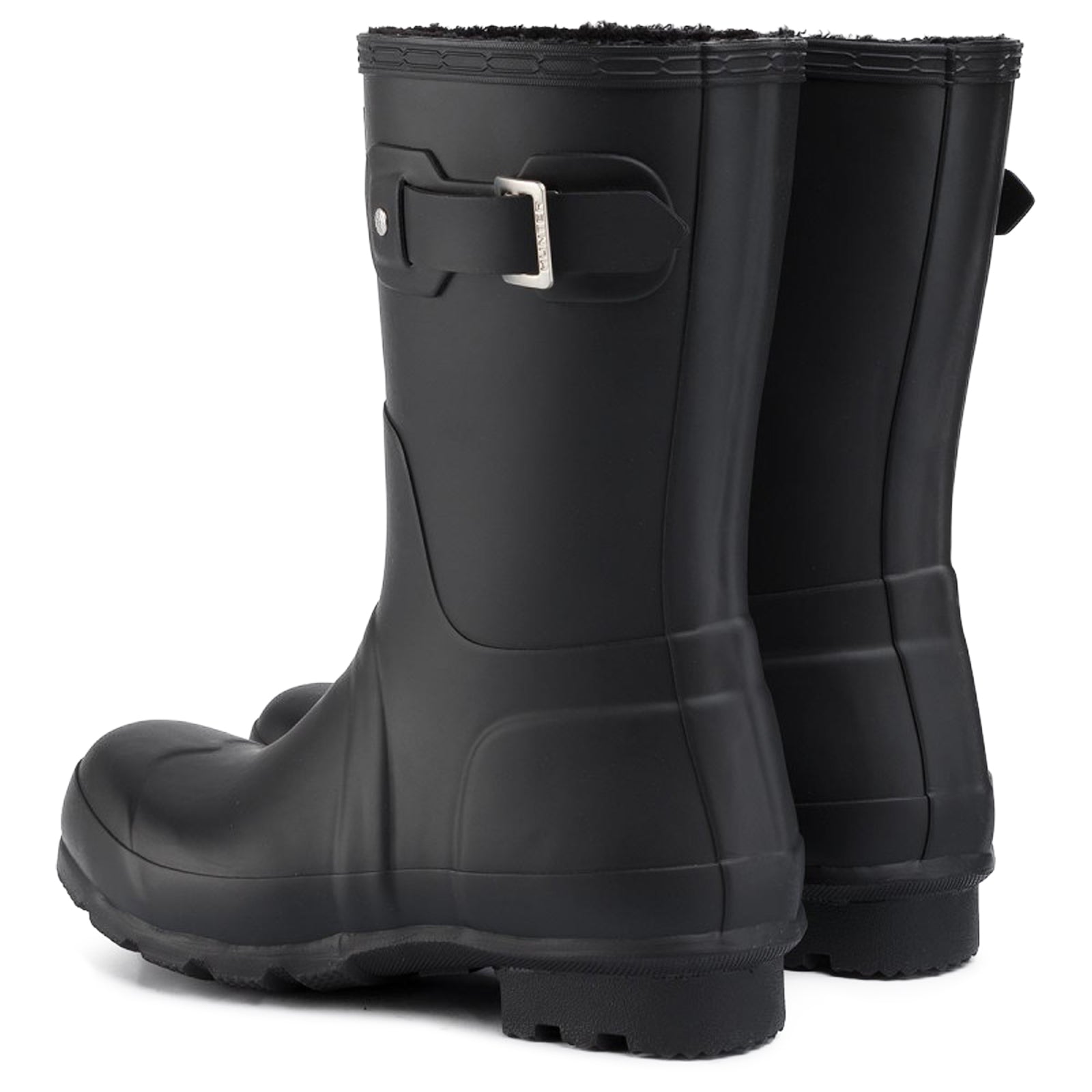 Hunter Original Insulated Short MFS9097RMA-BLK Rubber Mens Boots - Black - 40-41#color_black