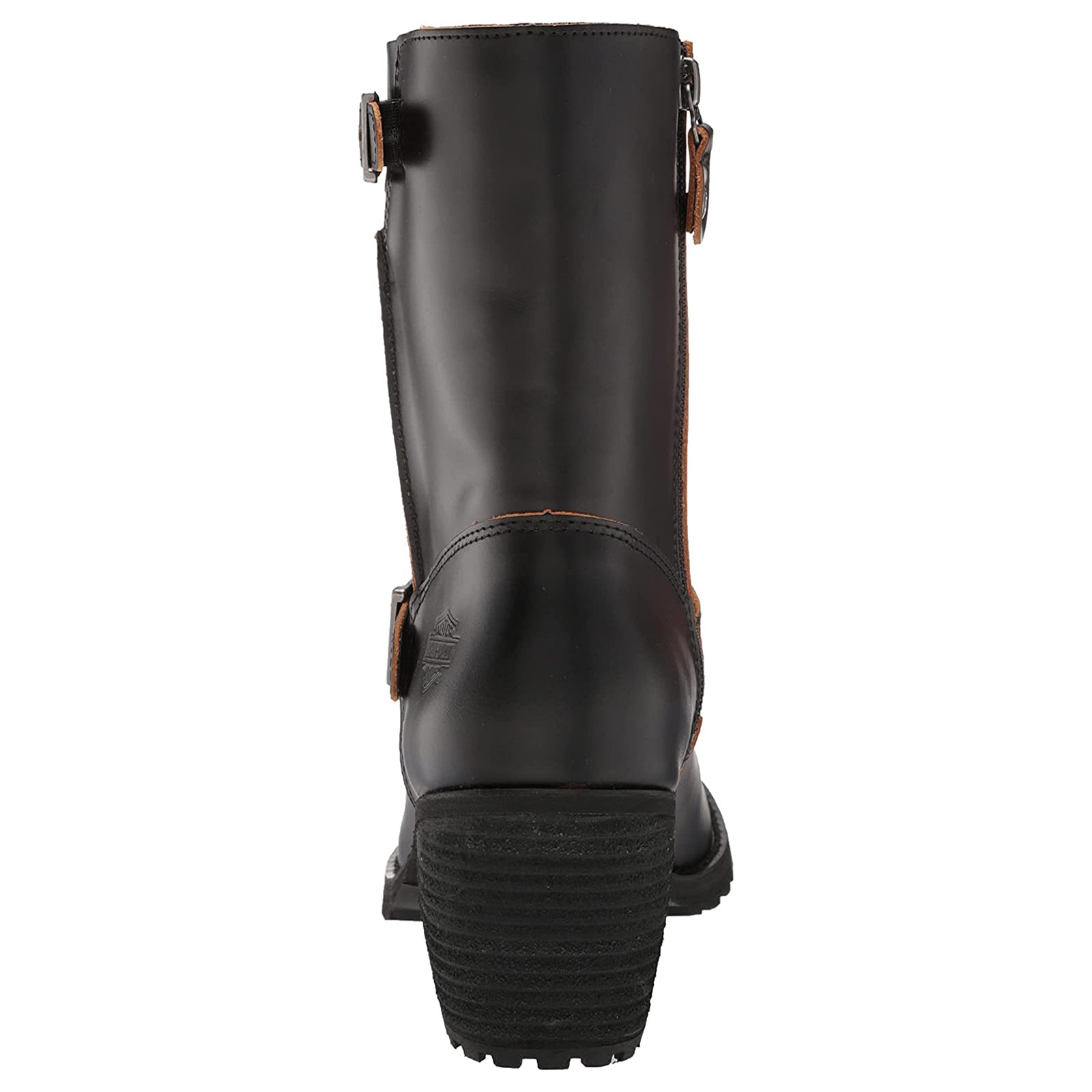 Harley Davidson Lalanne Engineer Leather Womens Boots#color_black