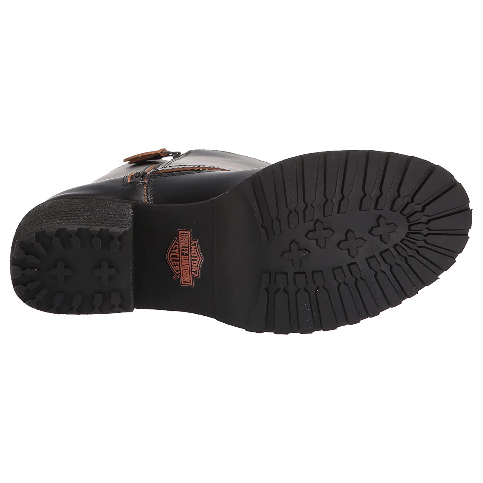 Harley Davidson Lalanne Engineer Leather Womens Boots#color_black