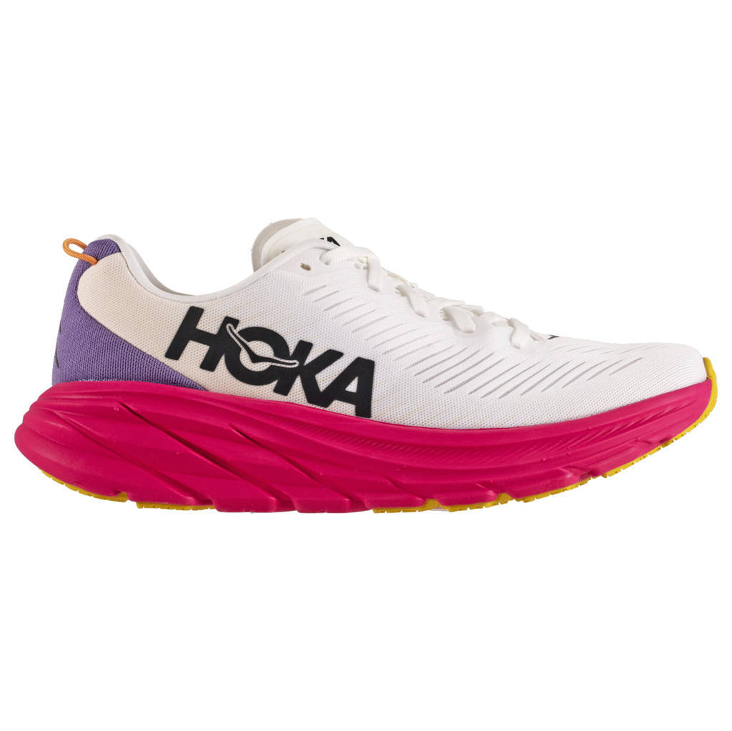 Hoka Rincon 3 Mesh Women's Running Shoes#color_blanc de blanc eggnog