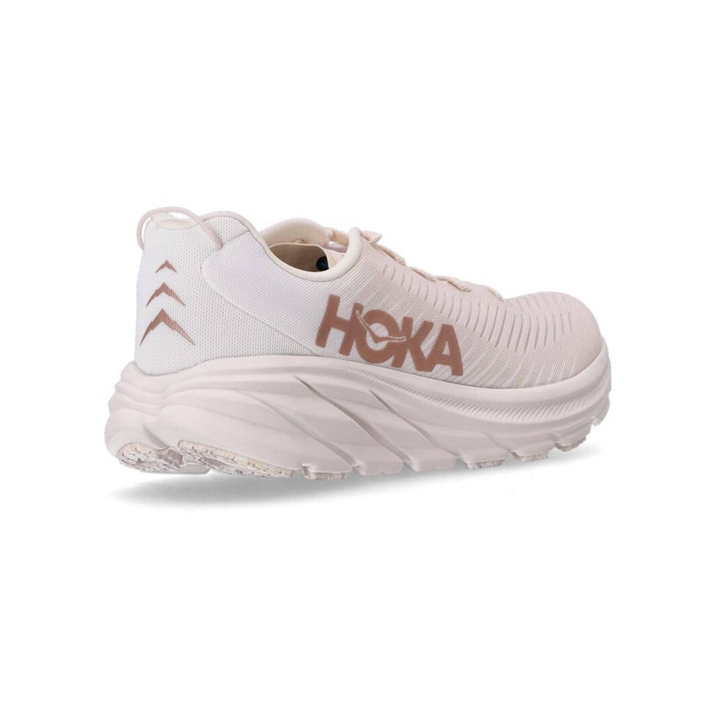 Hoka Rincon 3 Mesh Women's Running Shoes#color_eggnog rose gold
