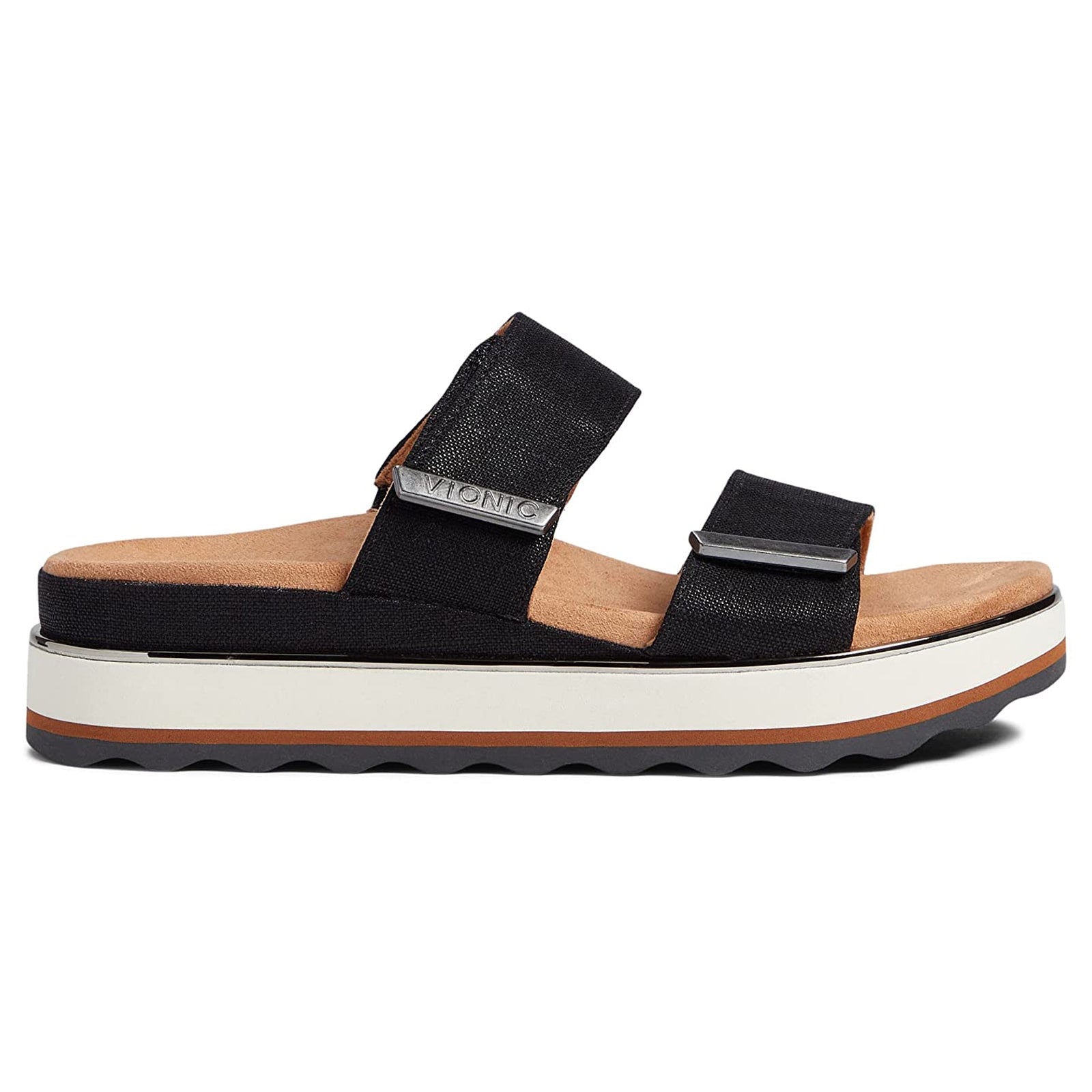 Vionic Brandie Textile Womens Sandals#color_black