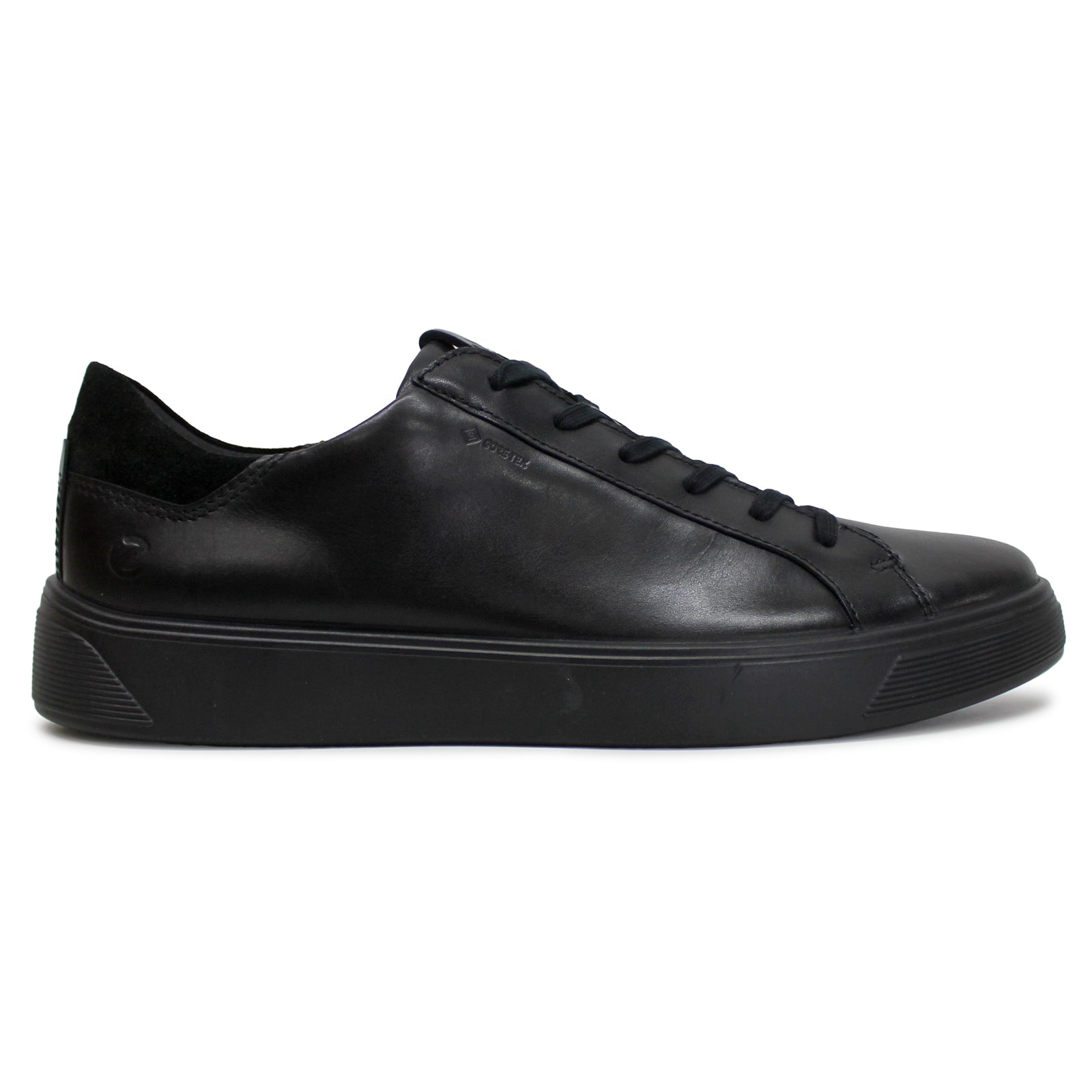 Ecco Street Tray 504574 Leather Mens Trainers#color_black
