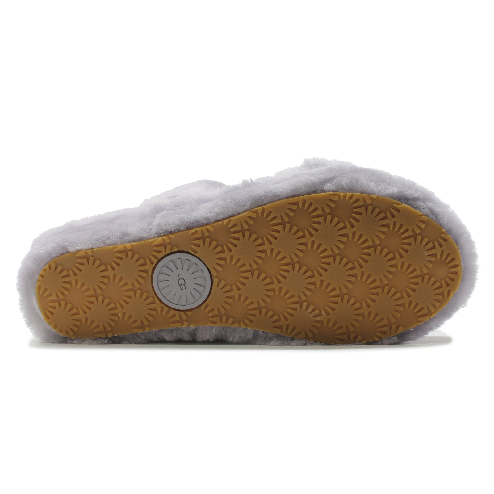 UGG Oh Yeah Fluff Sheepskin Women's Slide Sandals#color_soft amethyst
