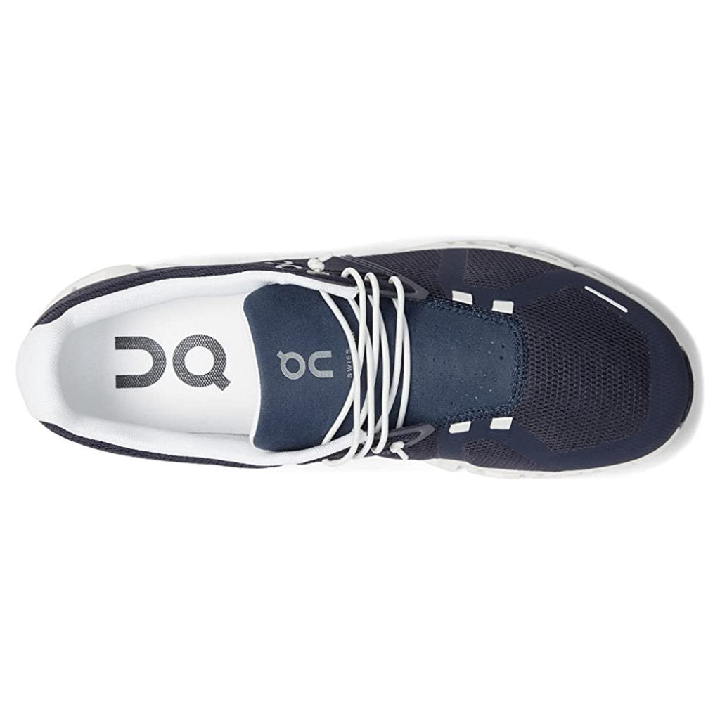 On Cloud 5 Textile Men's Running Shoes#color_midnight white