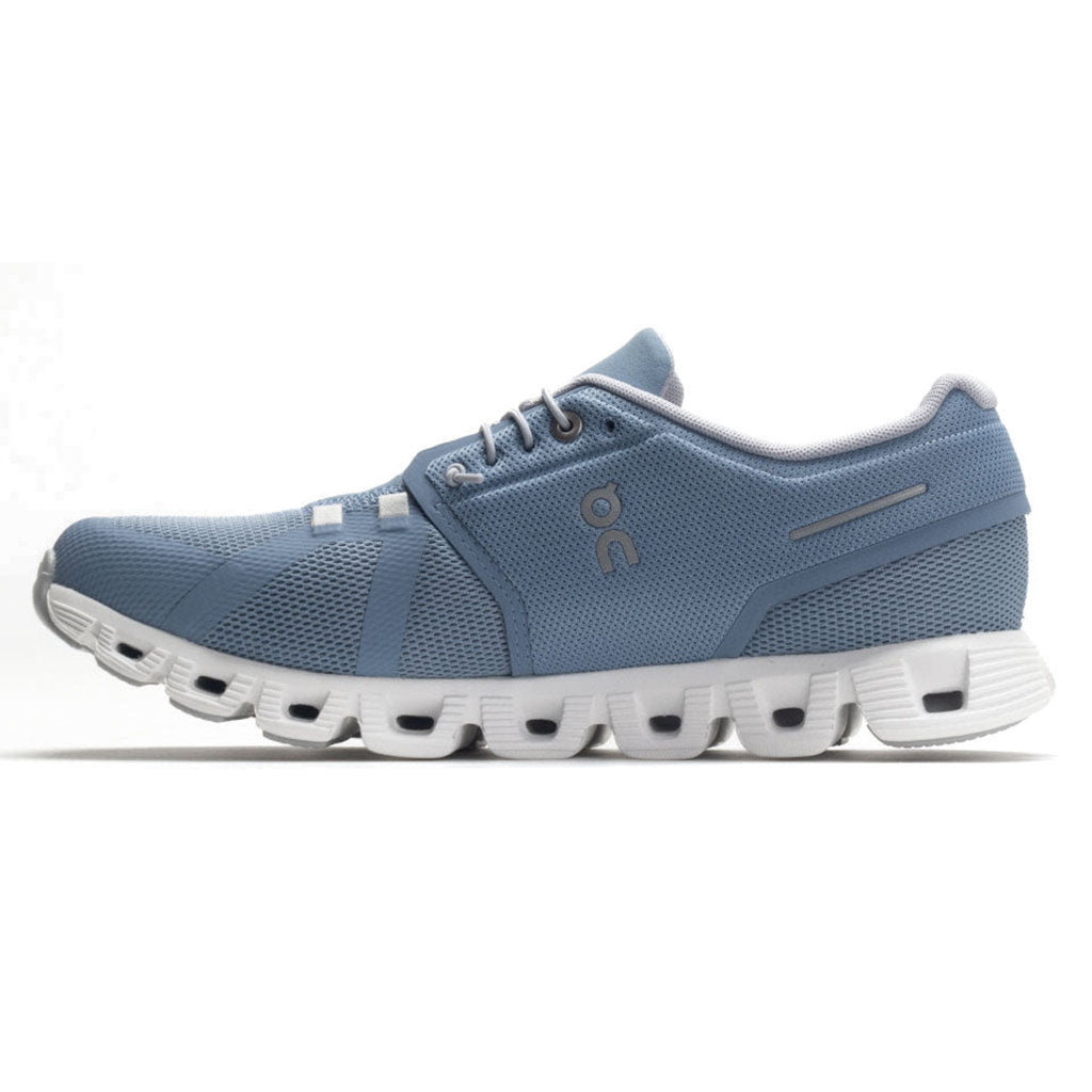 On Cloud 5 Textile Men's Running Shoes#color_chambray white