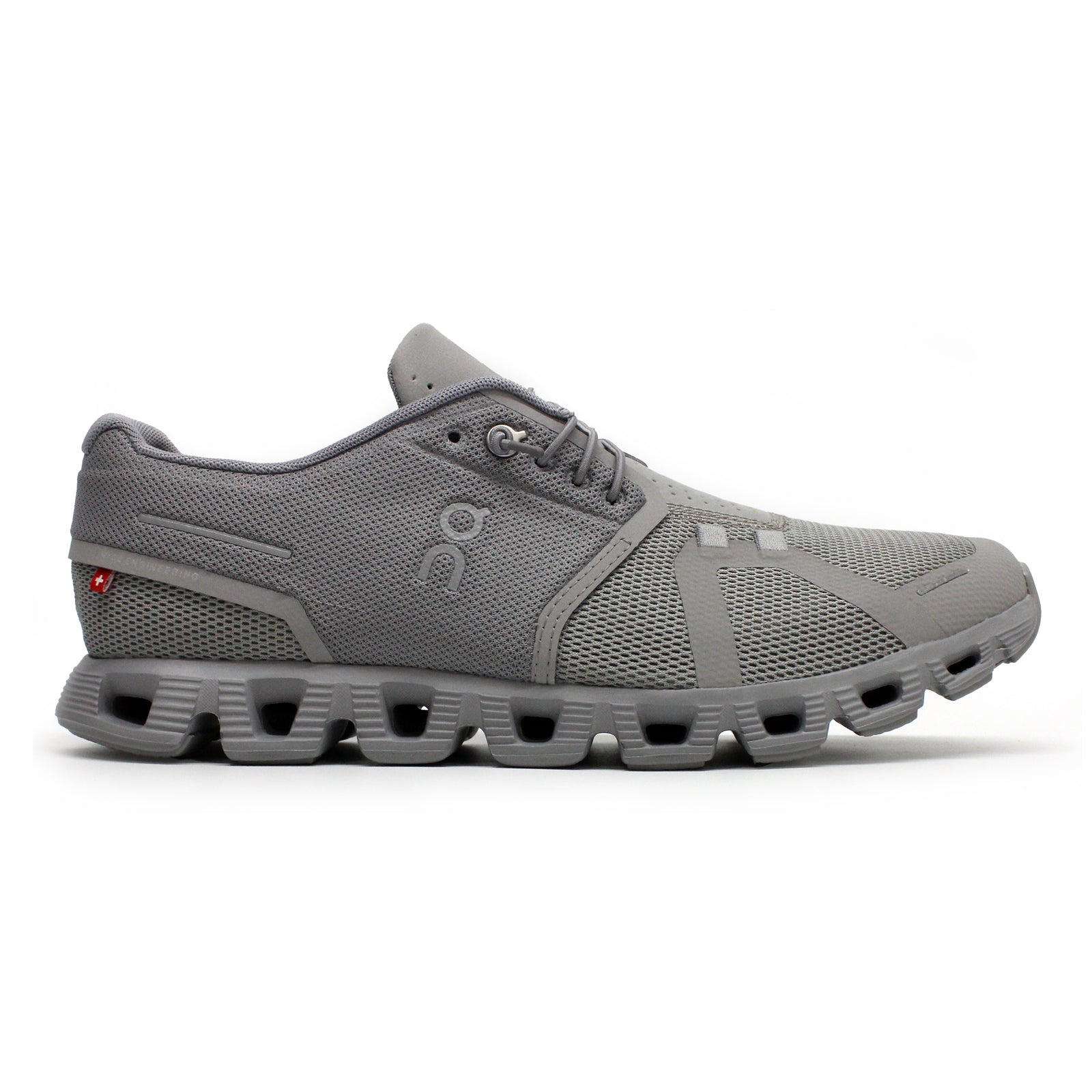 On Cloud 5 Synthetic Textile Men's Running Shoes#color_fog alloy