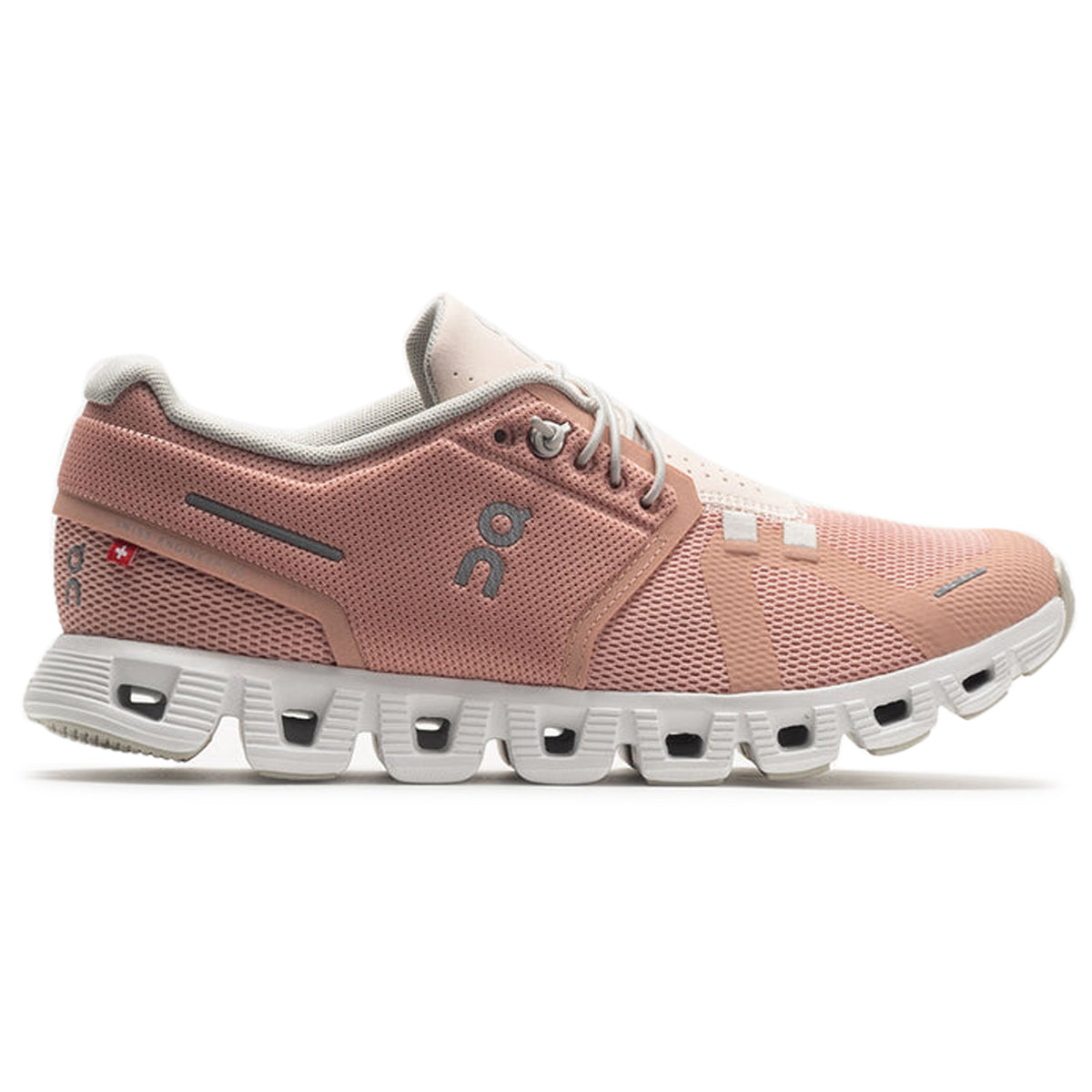 On Cloud 5 Textile Women's Running Shoes#color_rose shell