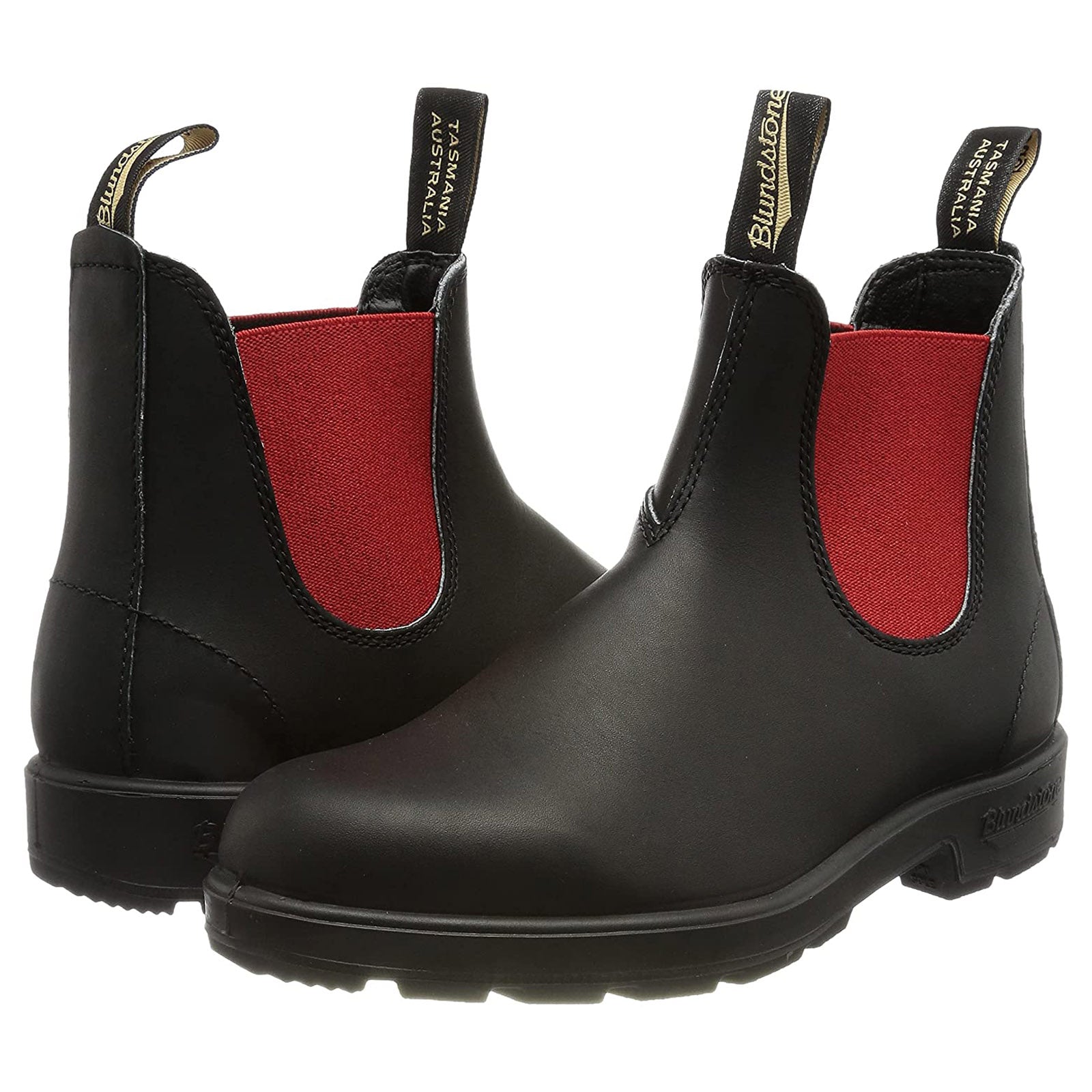 Blundstone 508 Leather Unisex Boots#color_black red
