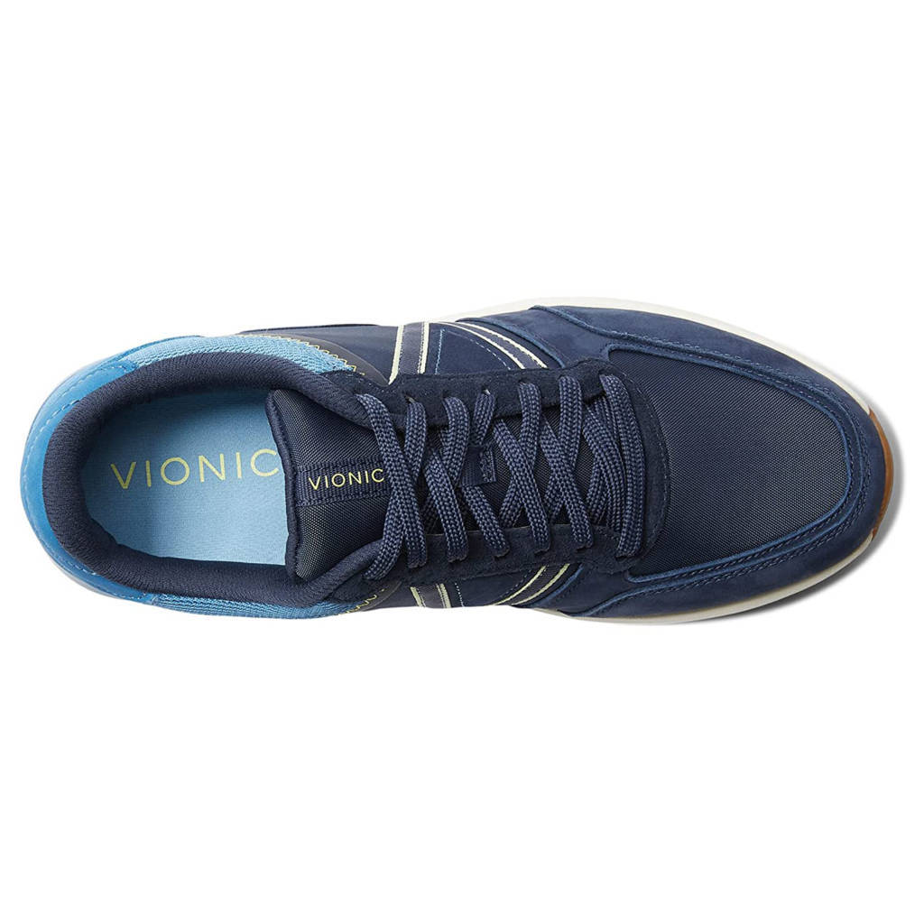 Vionic Herren-Sneaker Bradey, lässiger Schnürschuh, Low-Top, Outdoor, Leder/Textil – Größe 42