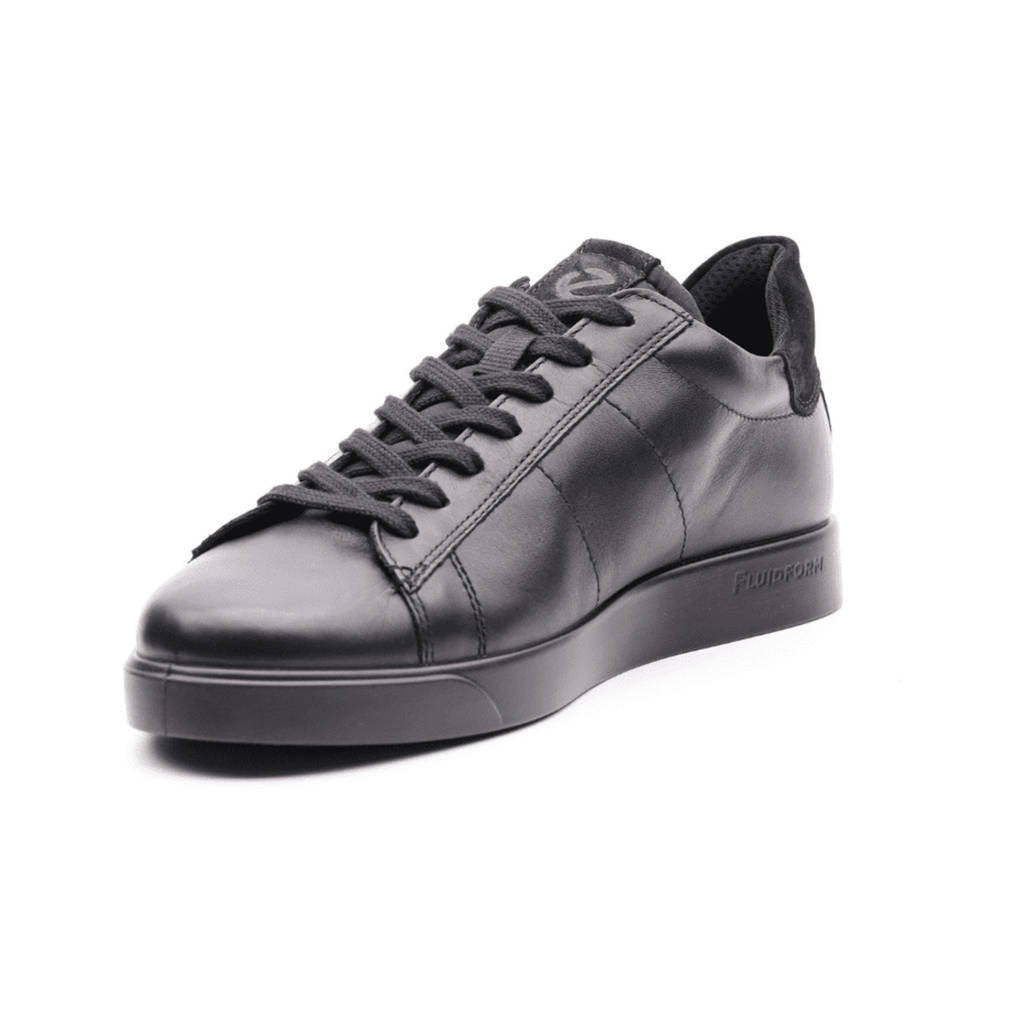 Ecco Street Lite Leather Mens Shoes#color_black black