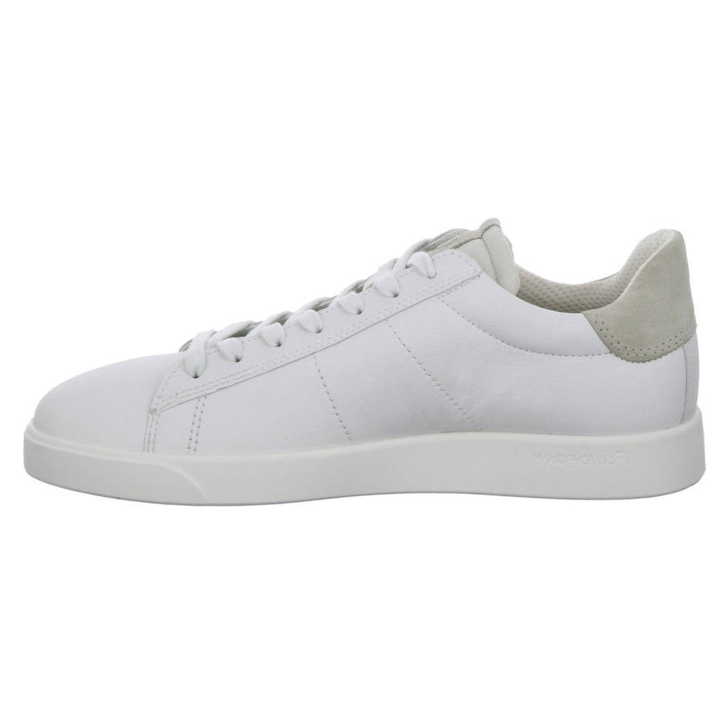 Ecco Street Lite Leather Mens Shoes#color_white gravel