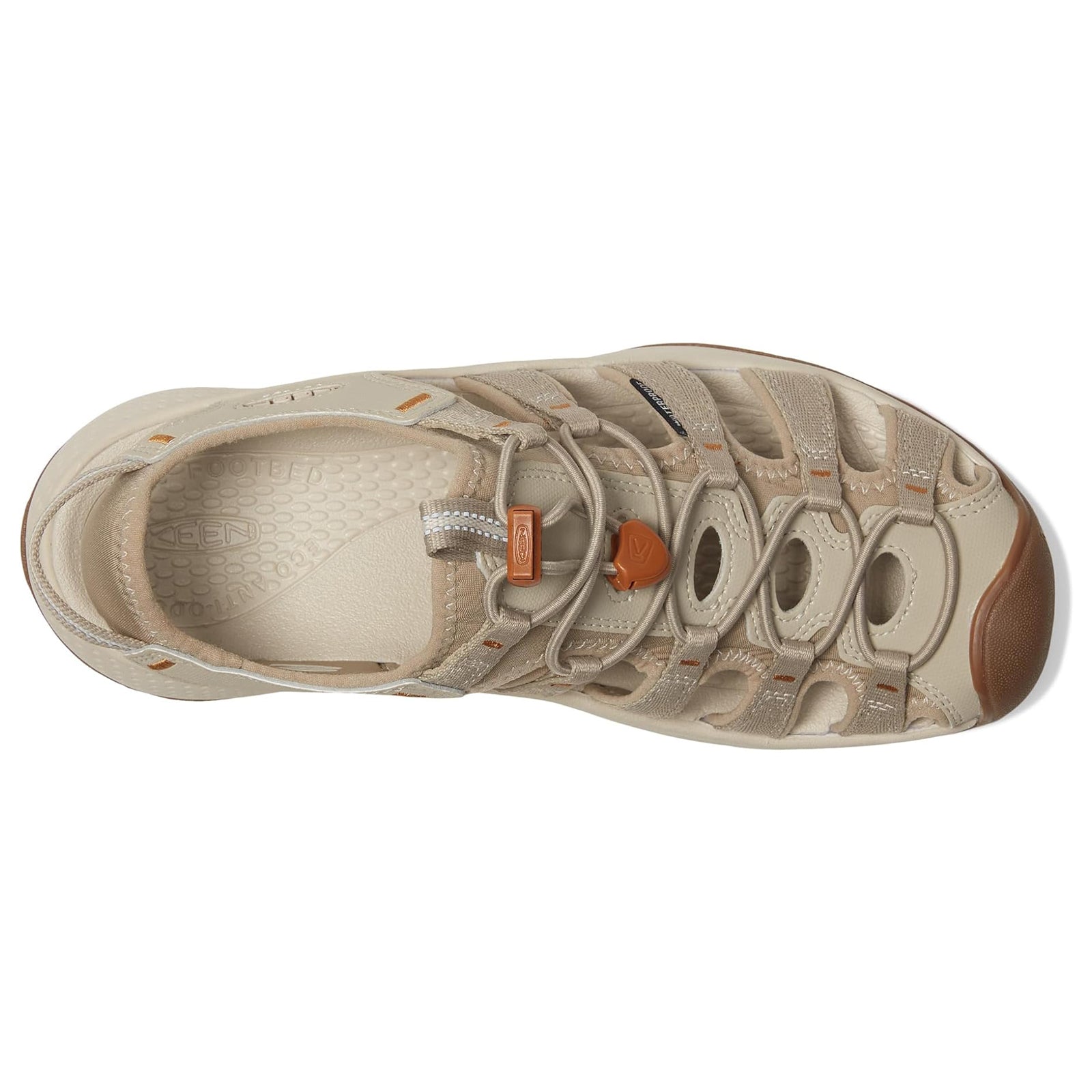 Keen Astoria West Textile Synthetic Womens Sandals#color_plaza taupe roasted pecan