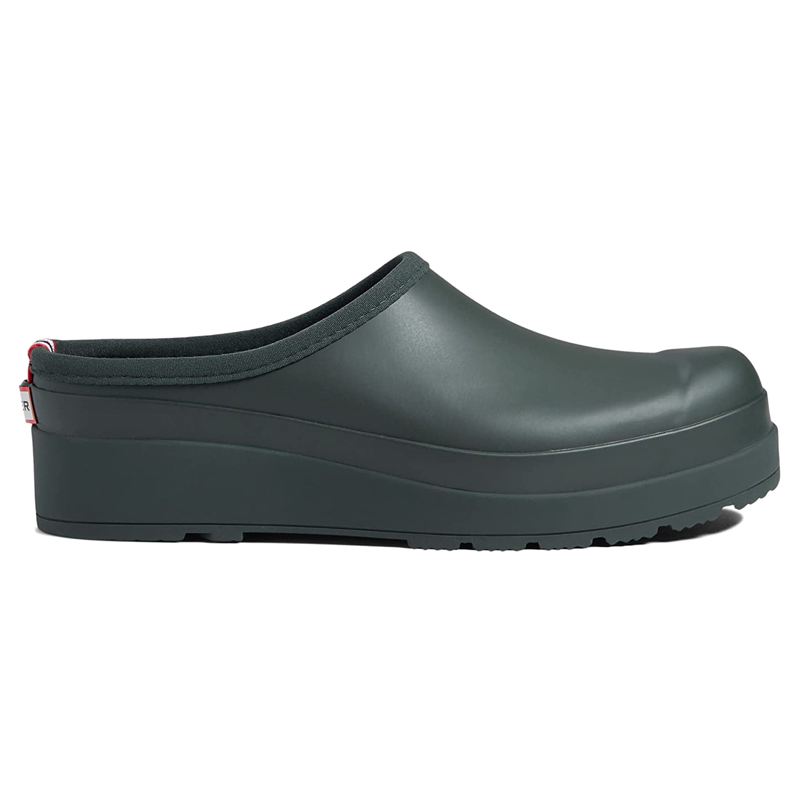 Hunter Original Play Clog Rubber Womens Shoes#color_artic moss