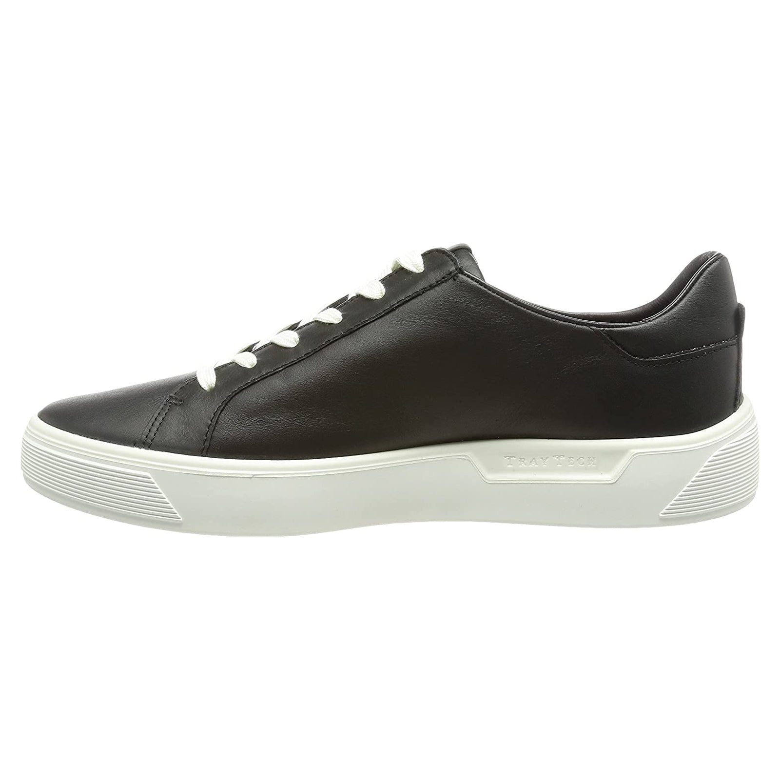 Ecco Street Tray 291143 Leather Womens Trainers#color_black
