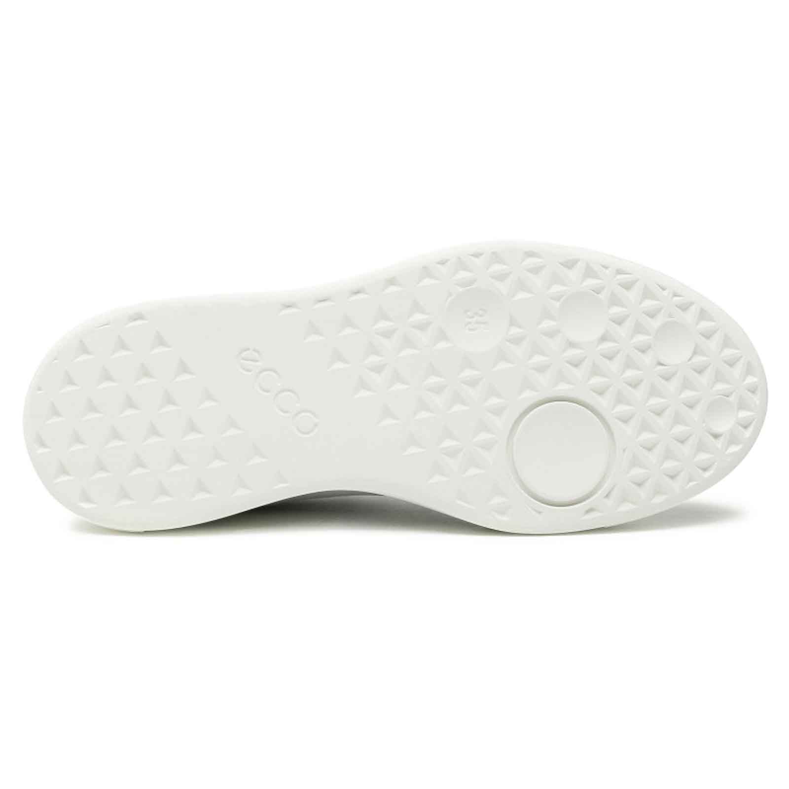 Ecco Street Tray 291143 Leather Womens Trainers#color_white
