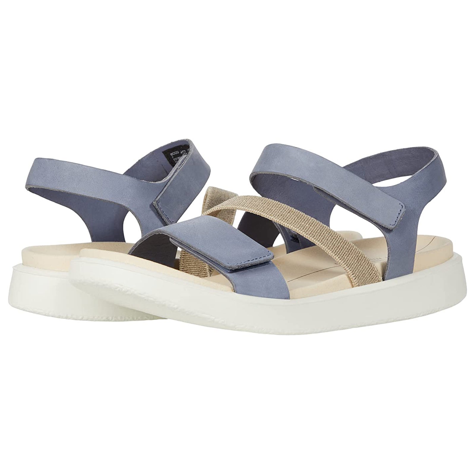 Ecco Flowt 273713 273713-02646 Leather Textile Womens Sandals - Misty - 40#color_misty