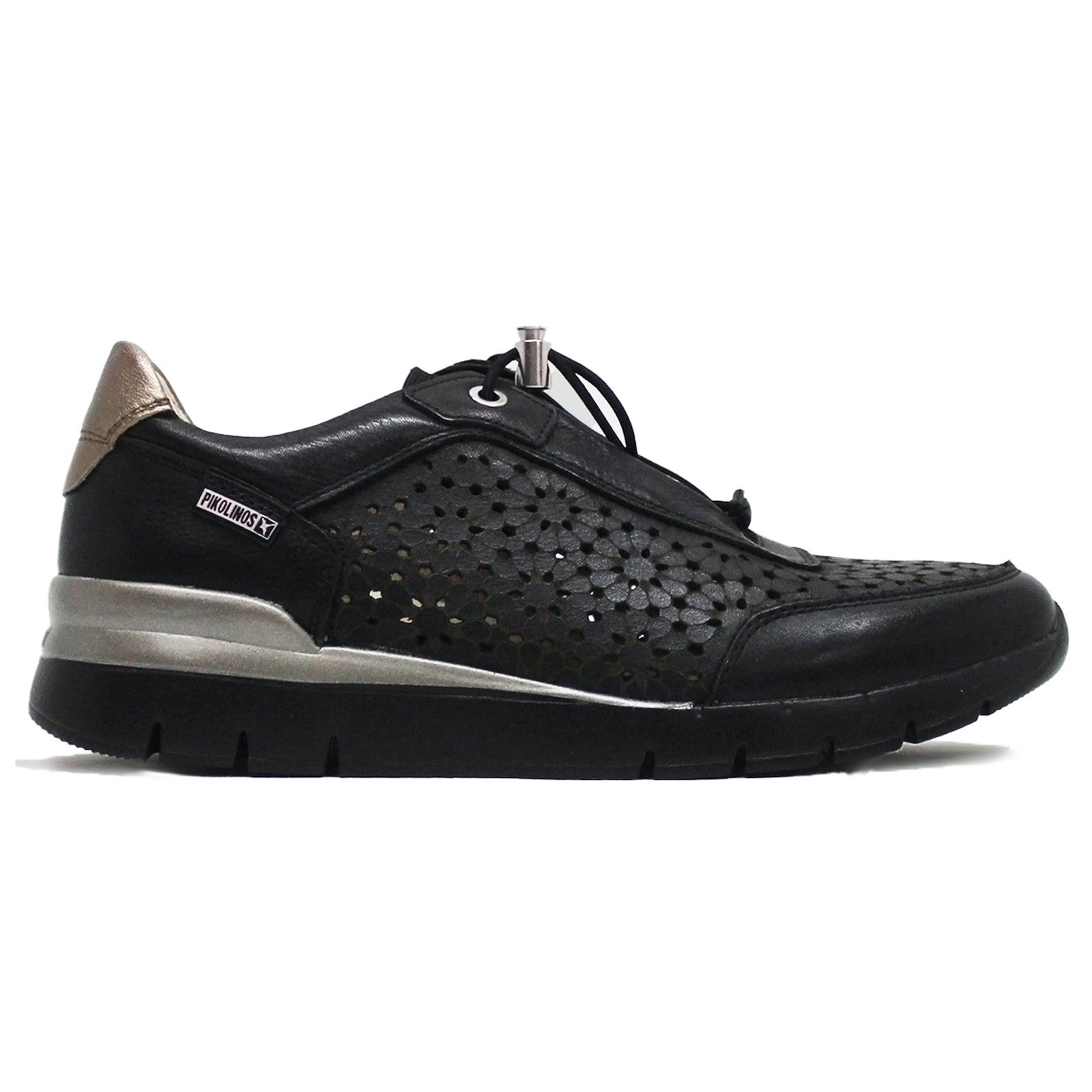 Pikolinos Cantabria W4R-6584 Leather Womens Trainers#color_black