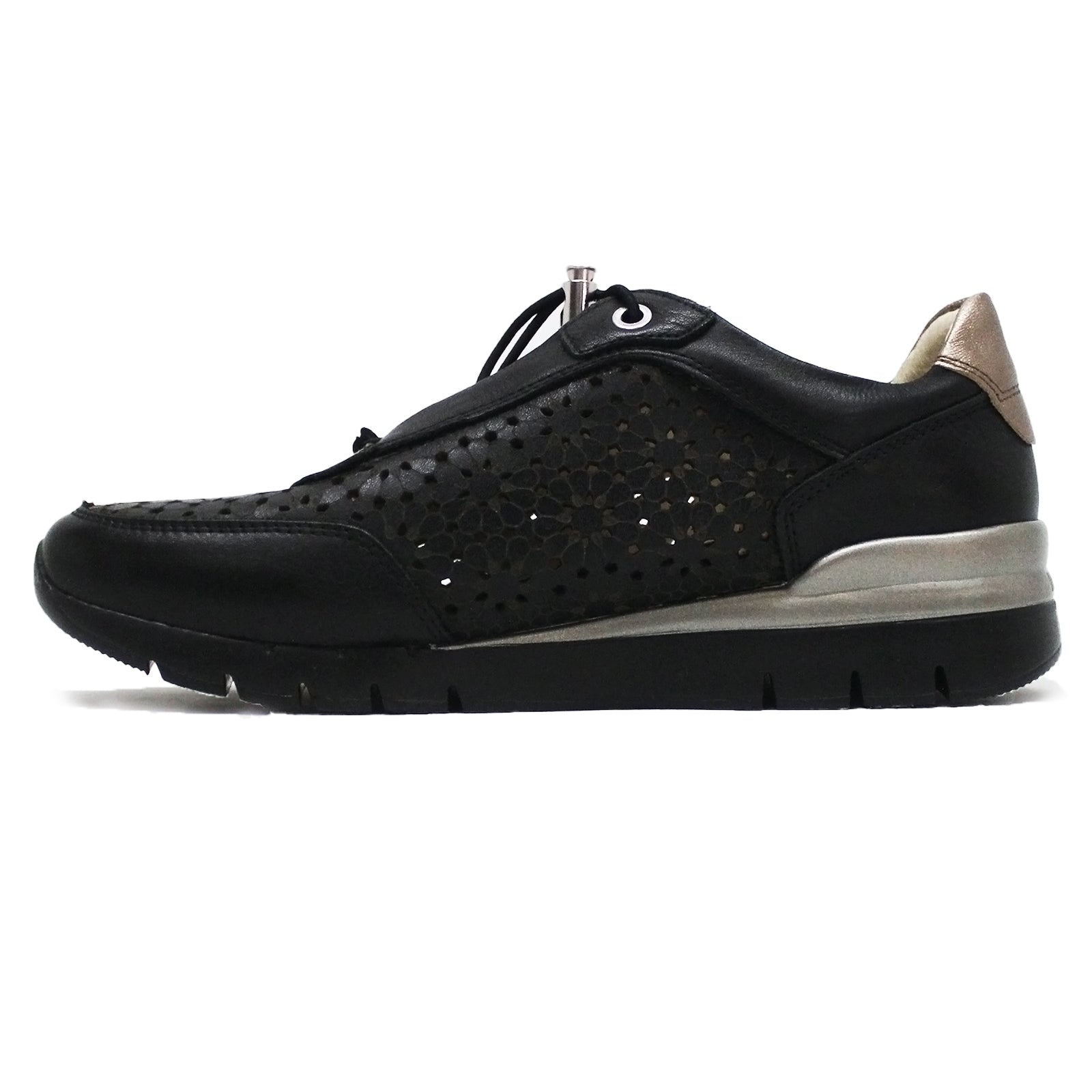 Pikolinos Cantabria W4R-6584 Leather Womens Trainers#color_black