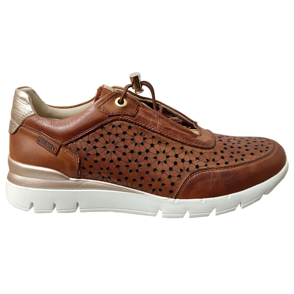 Pikolinos Cantabria W4R-6584 Leather Womens Trainers#color_brandy