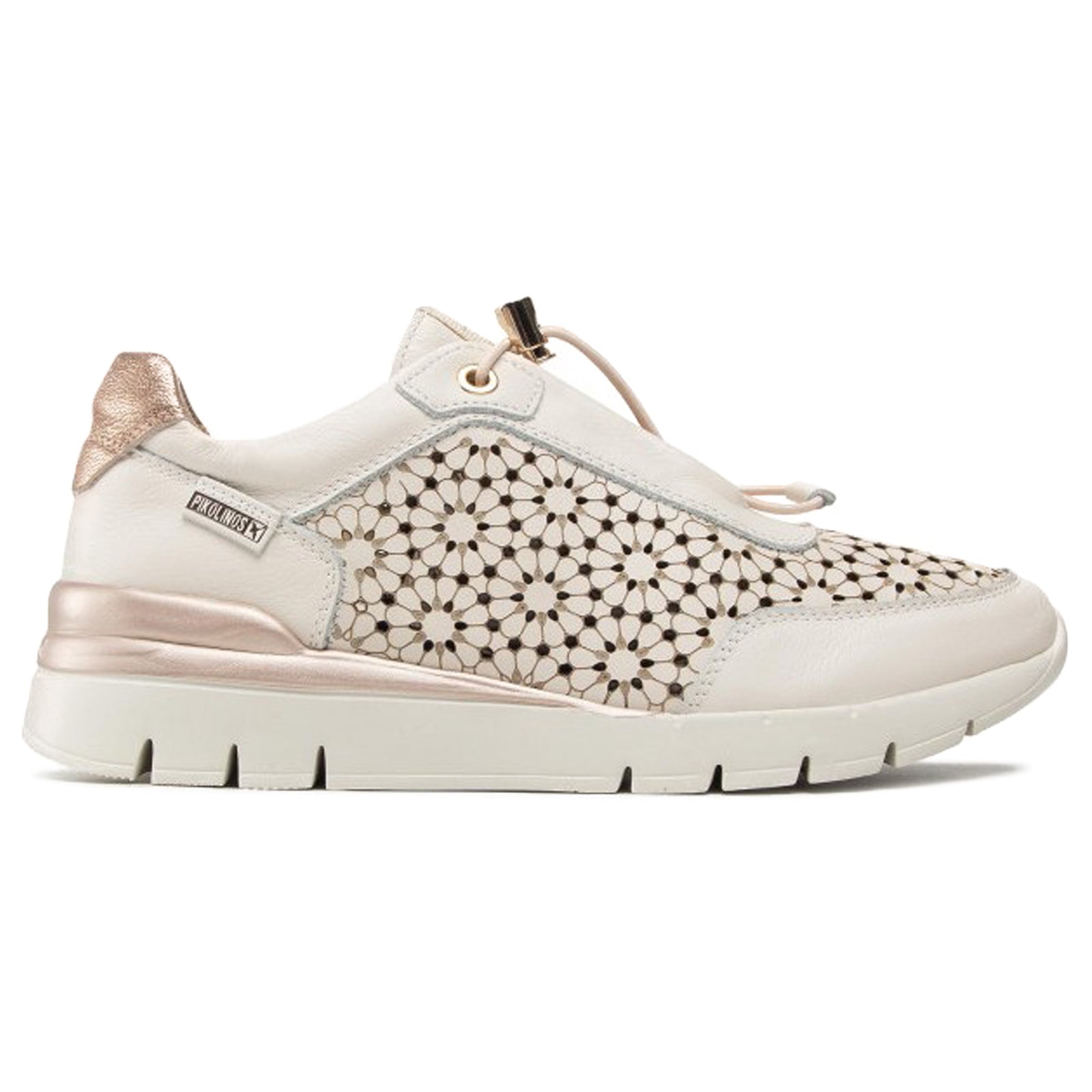 Pikolinos Cantabria W4R-6584 W4R-6584 Leather Womens Trainers - Nata - 40#color_nata