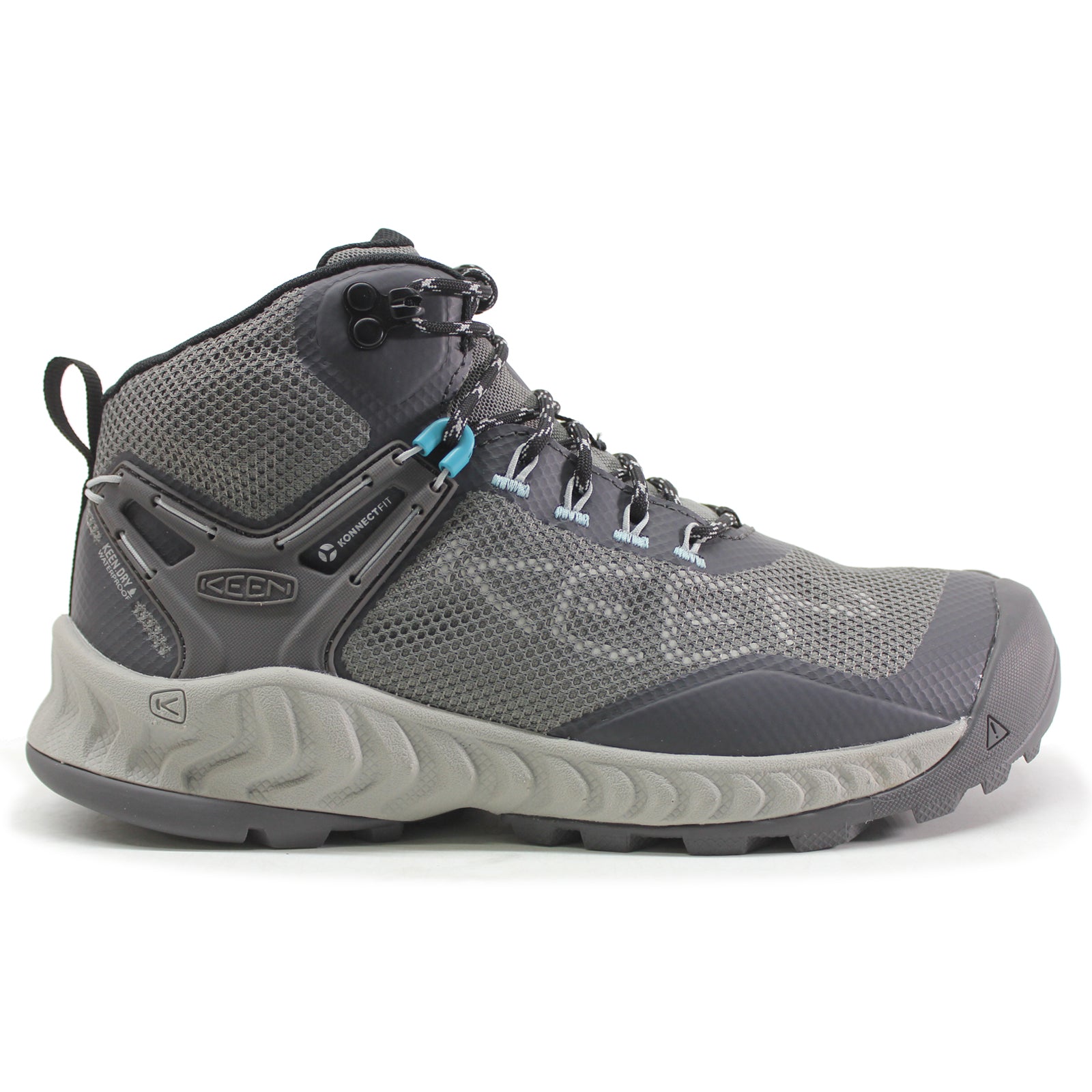 Keen Nxis Evo Mid WP Textile Synthetic Womens Boots#color_magnet ipanema