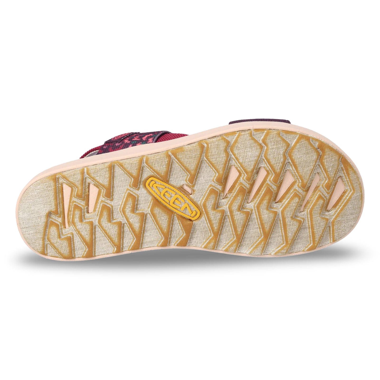 Keen Elle Backstrap Textile Womens Sandals#color_beaujolais plum perfect