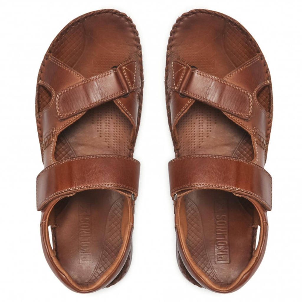 Pikolinos Tarifa 06J Leather Mens Sandals#color_cuero