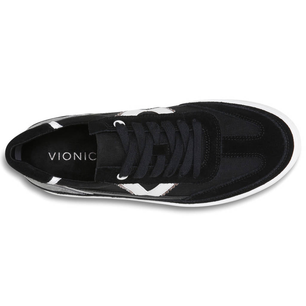 Vionic Mylie Suede Leather Womens Trainers#color_black