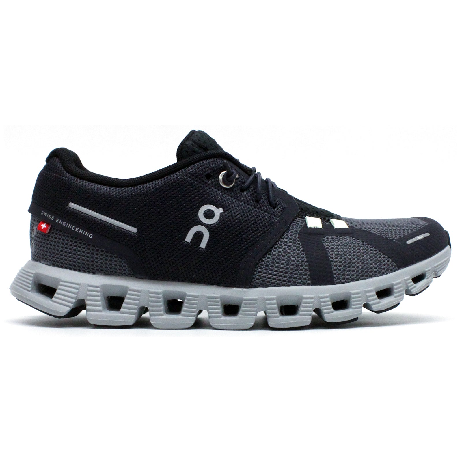 On Cloud 5 Push Textile Women's Running Shoes#color_rock black