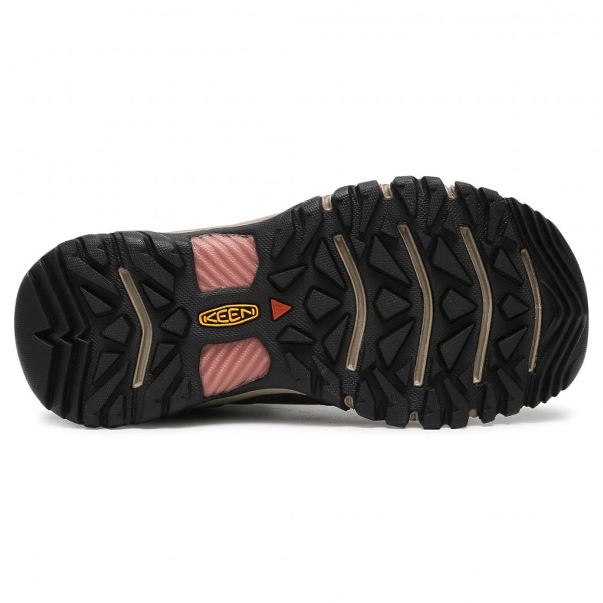 Keen Ridge Flex Mid WP Leather Textile Womens Boots#color_timberwolf brick dust