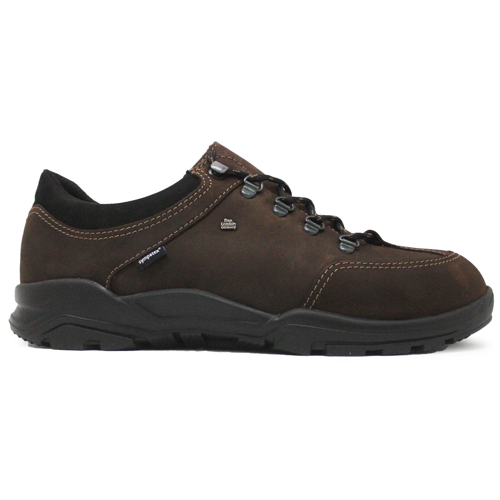 Finn Comfort Murnau Nubuck Mens Trainers#color_slate black