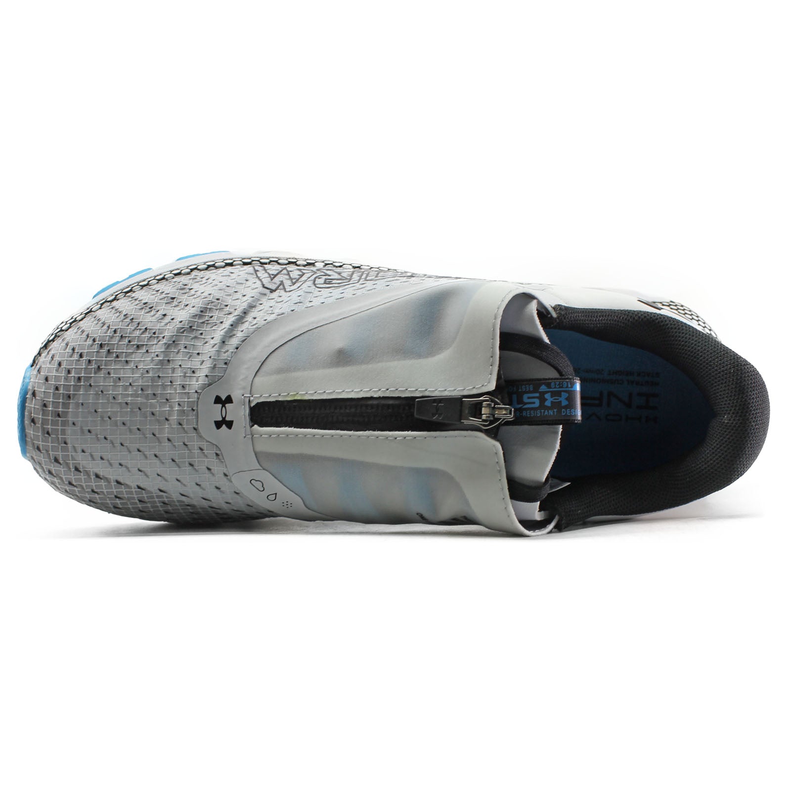 Under Armour HOVR Infinite 3 Storm Synthetic Textile Womens Trainers#color_grey