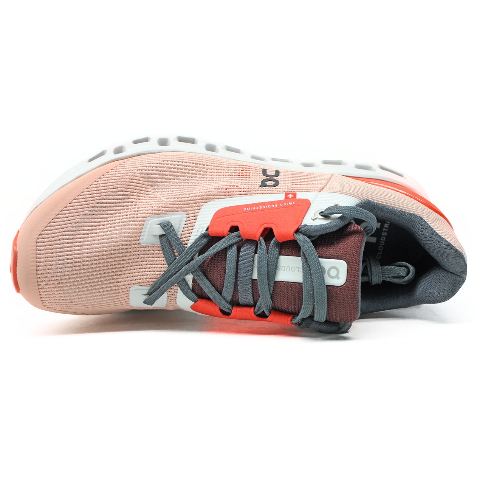 On Cloudstratus 39-99208 Synthetic Textile Womens Trainers - Rose Red - 38.5#color_rose red
