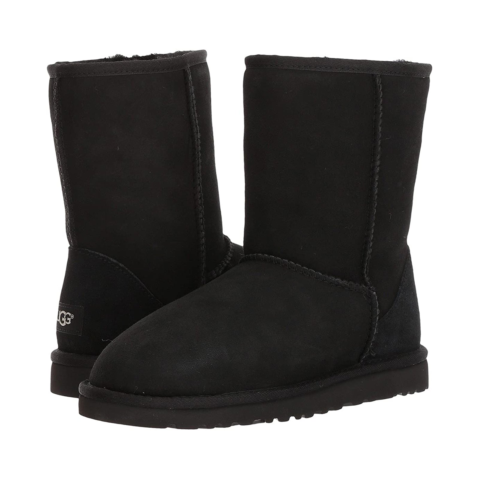 Ugg Classic Short Suede Mens Boots#color_black