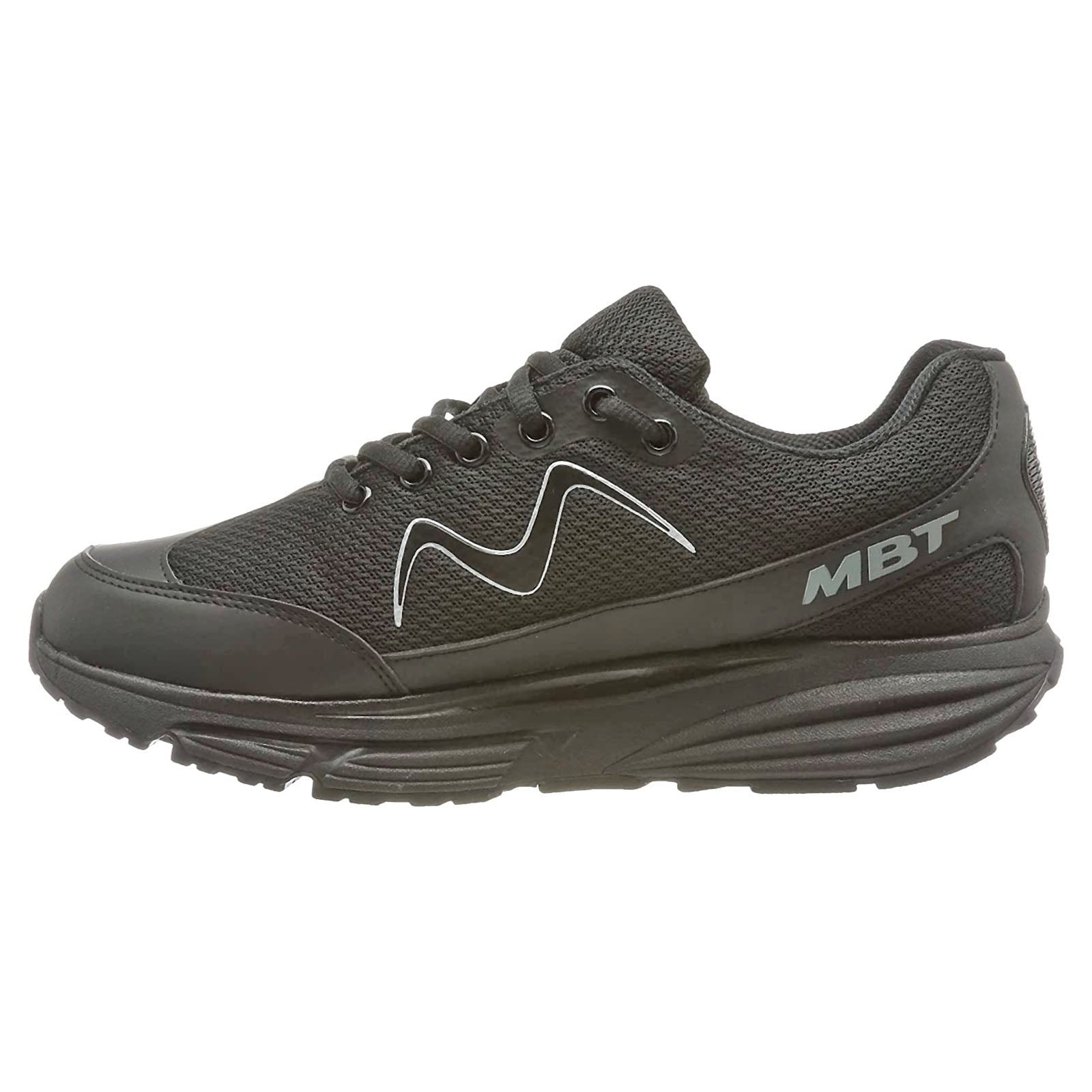 MBT Sport 1 Textile Synthetic Womens Trainers#color_black