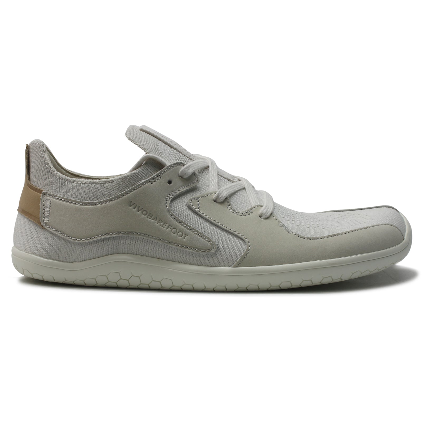 Vivobarefoot Primus Asana Leather Textile Womens Trainers#color_natural