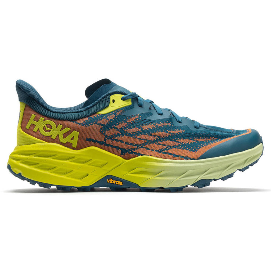 Hoka Speedgoat 5 Mesh Men's Running Shoes#color_blue coral evening primrose