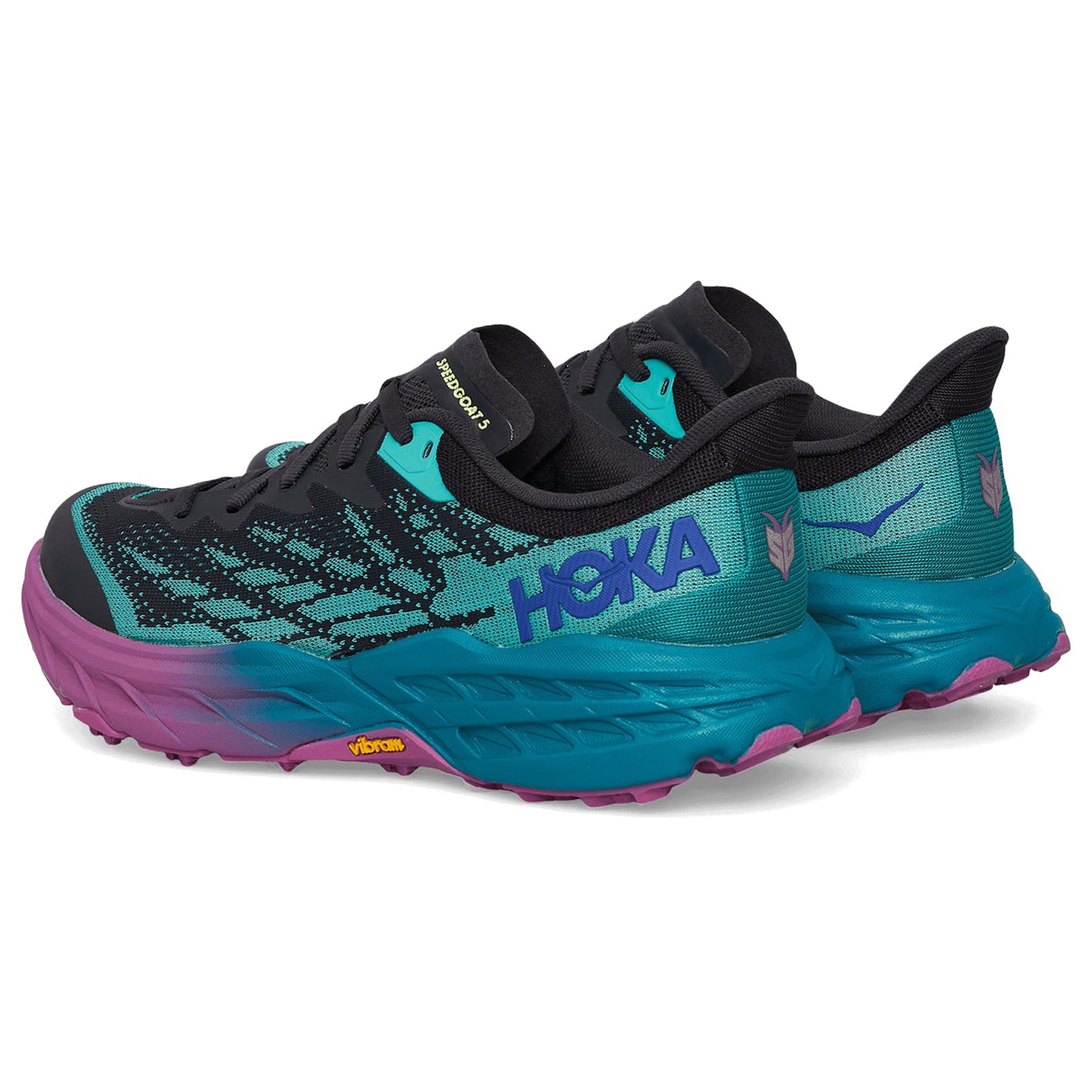 Hoka Speedgoat 5 Textile Synthetic Mens Trainers#color_blue graphite kayaking