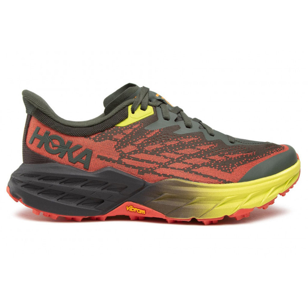 Hoka One One Mens Trainers Speedgoat 5 Lace-Up Low-Top Textile Synthetic - UK 8.5