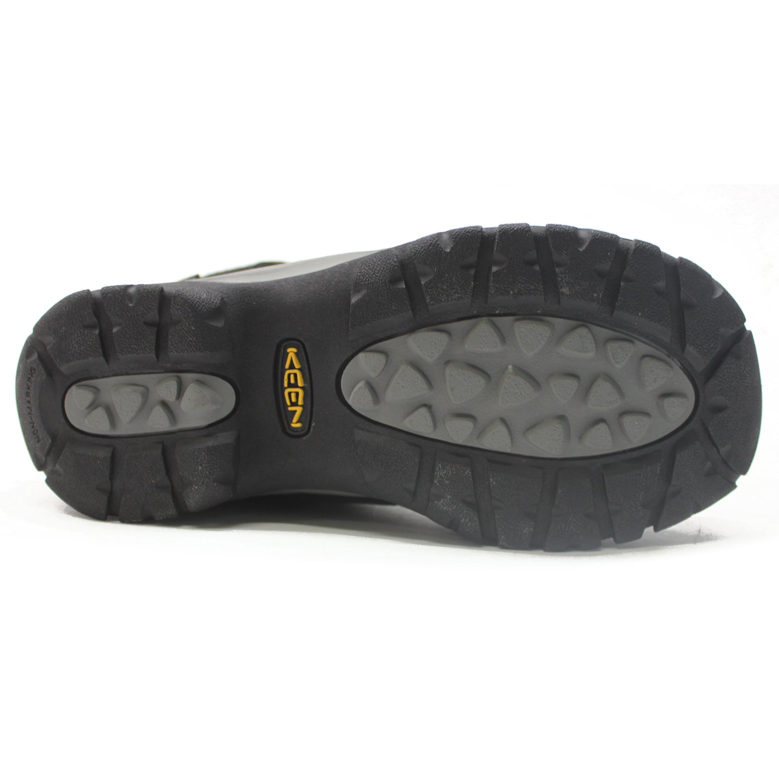 Keen Kaci III Winter Mid Leather Textile Womens Boots#color_black steel grey