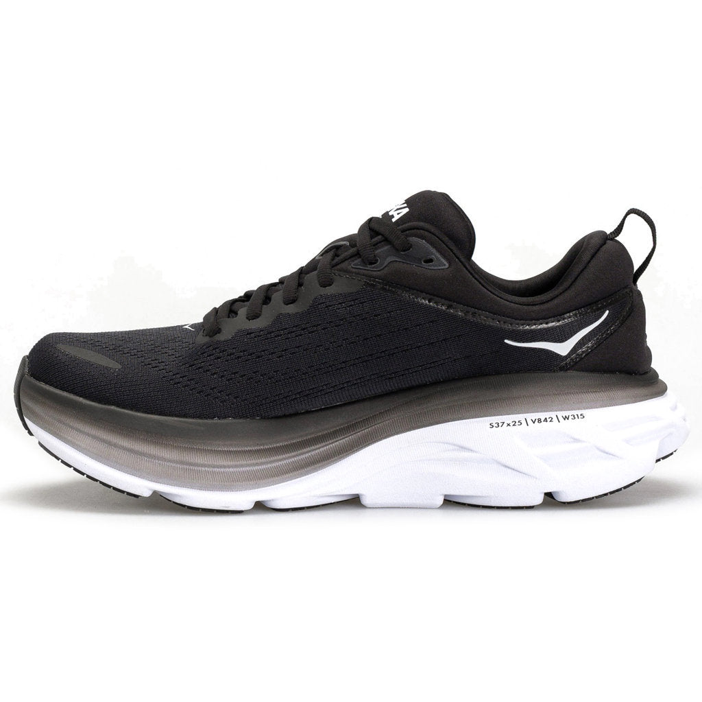 Hoka Bondi 8 Textile Women's Running Shoes#color_black white