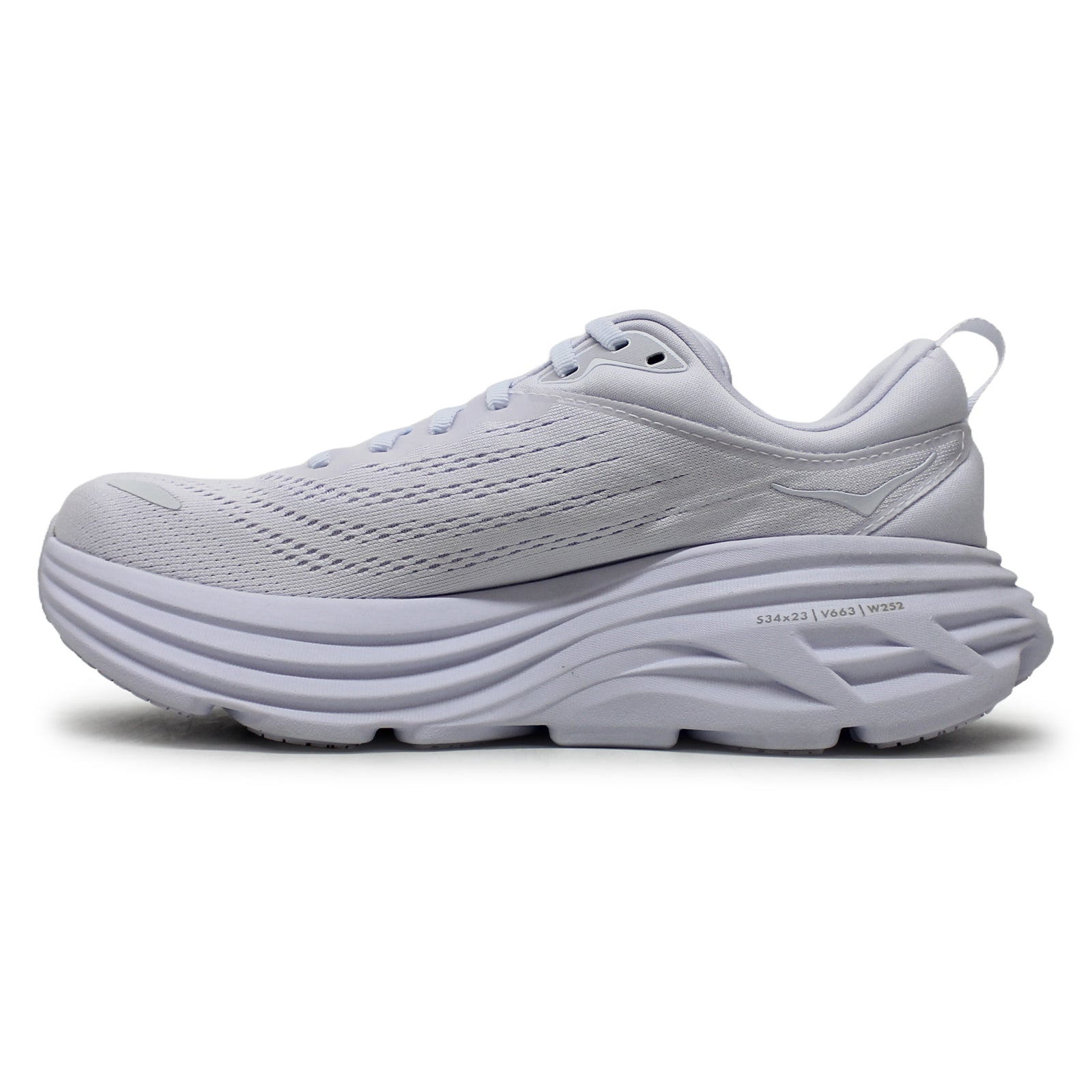 Hoka Bondi 8 Textile Women's Running Shoes#color_white white