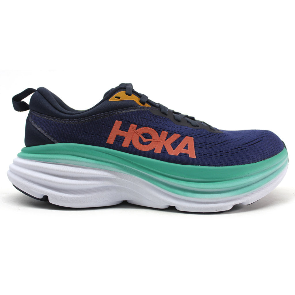 Hoka Bondi 8 Textile Women's Running Shoes#color_outer space bellwether blue