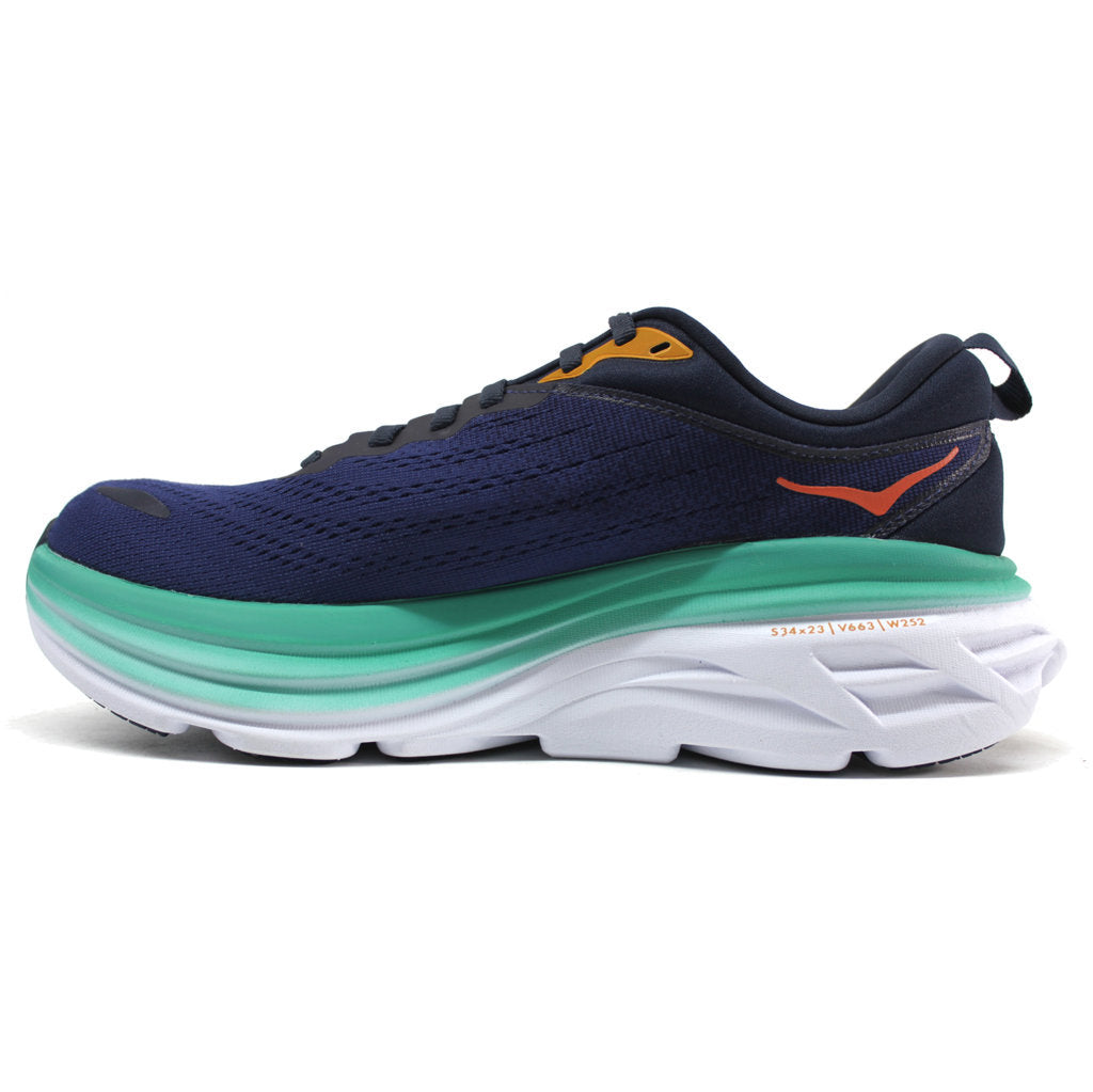 Hoka Bondi 8 Textile Women's Running Shoes#color_outer space bellwether blue