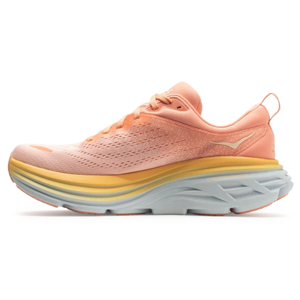Hoka Bondi 8 Textile Women's Running Shoes#color_shell coral peach parfait