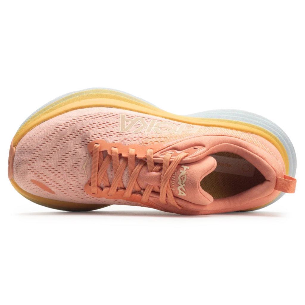 Hoka Bondi 8 Textile Women's Running Shoes#color_shell coral peach parfait