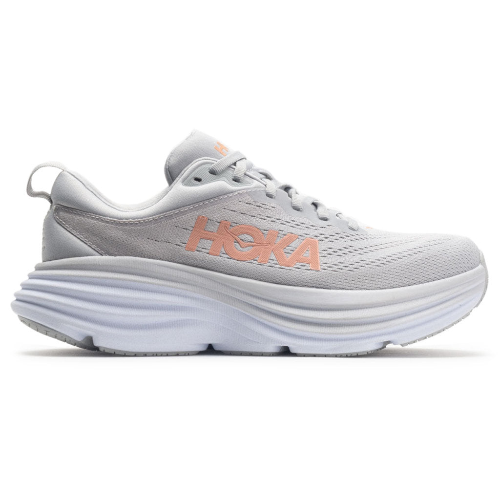 Hoka Bondi 8 Textile Women's Running Shoes#color_harbor mist lunar rock