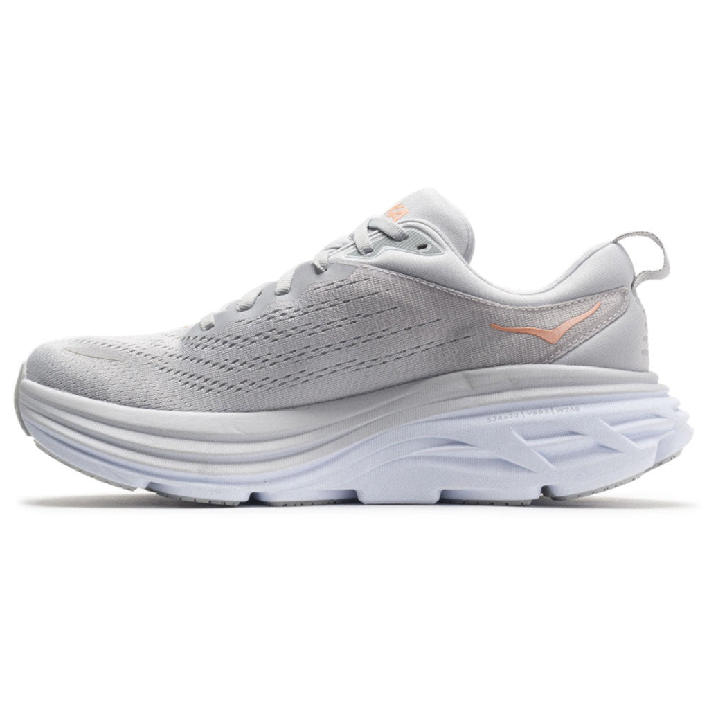 Hoka Bondi 8 Textile Women's Running Shoes#color_harbor mist lunar rock